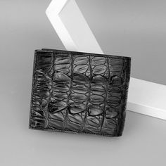 Product information: Applicable gender: male Material: crocodile skin Cover opening method: covered Pattern: solid color Color: black Dimension information: Packing list: Men's wallet * 1 Business Wallets With Crocodile Pattern, Business Wallets With Crocodile Pattern In Rectangular Shape, Business Wallet With Crocodile Pattern, Rectangular Business Wallet With Crocodile Pattern, Business Bifold Wallets With Crocodile Pattern, Black Leather Wallets With Crocodile Pattern, Black Leather Wallet With Crocodile Pattern, Men's Back, Back Bone