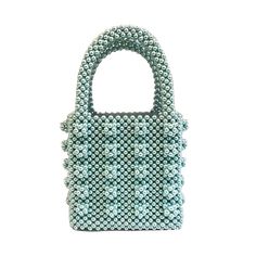 This cream Dominique beaded bag features a square body, round top handles, a beaded construction, an open-top design. This bag is the perfect feminine-chic touch to your look. Pair it with jeans for a casual stroll.PVC 100% Summer Luxury, Buy Pearls, Bucket Handbags, Beaded Boxes, Buy Bead, Pearl Bag, Vintage Clutch, Bag Trends, Women Party