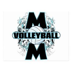 a volleyball ball with the letter m on it's side and an ornate design