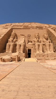 the entrance to an ancient egyptian temple