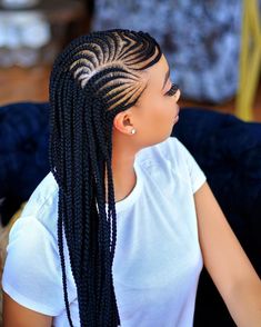 Pin by Channing McKay on Hairstyle's natural , curly hair | African braids hairstyles, African hair braiding styles, Feed in braids hairstyles Cornrows And Box Braids Hairstyles, Hairstyles For Black Women 2023, Ghana Braids Hairstyles, Hair African, Natural Hair Stylists, Ghana Braids