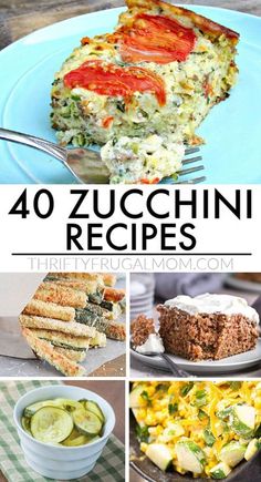 40 zucchini recipes that are delicious and easy to make with the help of your family