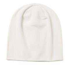 a white beanie hat on a white background