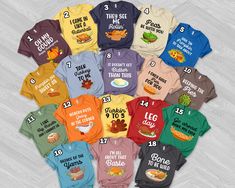 Family Thanksgiving Shirts, Thanksgiving Puns Shirt, Funny Matching Family Shirts,Turkey Day Shirt,Fall Shirt,Friendsgiving Group Tee BXJ319 👏CONGRATULATIONS You have found an online shop with reasonable prices, amazing quality, and fast shipping  We offer shirts for VACATIONS, HOLIDAYS, EVENTS, FAMILY REUNIONS, BIRTHDAYS, MOTHER'S DAY, FATHER'S DAY, GRADUATIONS, FUNNY T-SHIRTS as well as CUSTOM T-SHIRTS.  💖Description💖  --About this T-shirt--  👉Our Adult Unisex T-Shirt brand is BELLA CANVAS Available in size: XS, S, M, L, XL, 2XL, 3XL, 4XL, 5XL - 100% Airlume combed and ringspun cotton (fiber content may vary for different colors) - Light fabric (4.2 oz/yd² (142 g/m - Retail fit - Tear away the label - Runs true to size  👉Our Youth Unisex T-Shirt brand is Gildan-Kids Heavy Cotton Tee Funny Thanksgiving Shirts For Family, Thanksgiving Tshirt Ideas Funny, Cute Thanksgiving Family Shirts, Kids Friendsgiving Shirt, Thanksgiving Tee Shirts, Family Thanksgiving Shirts, Thanksgiving Puns, Funny Thanksgiving Shirts Teepublic, Funnt Thanksgiving Shirts