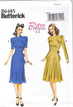 a women's dress pattern from butterick