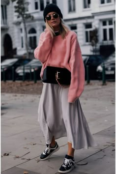 Simple Wardrobe, Grey Skirt, Cooler Look, Autumn Outfits