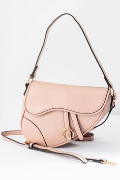 Smooth Shaped Shoulder Crossbody Bag - Pink | Swank Boutique Chic Pink Saddle Bag For Everyday Use, Pink Shoulder Bag With Mobile Phone Pocket For On-the-go, Pink Crossbody Satchel With Adjustable Strap, Pink Crossbody Shoulder Bag, Pink Crossbody Shoulder Bag With Adjustable Strap, Pink Satchel Saddle Bag With Detachable Strap, Pink Saddle Bag With Detachable Strap Satchel, Pink Saddle Bag With Detachable Strap, Pink Everyday Use Saddle Shoulder Bag