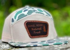 Daniel Boone National Forest leather patch on LOST HAT CO. 7 panel or Richardson 168 hat. Leather patch will be sewn on the hat!  Made to order. Choose your own color!  We use authentic leather only! Thank you for supporting our small business! Six-panel Baseball Cap With Leather Patch For Outdoor, Outdoor Six-panel Baseball Cap With Leather Patch, Leather Six-panel Baseball Cap For Outdoor, Vintage Outdoor Hat With Leather Patch, Outdoor Leather Baseball Cap With Leather Patch, Brown Six-panel Snapback Hat For Outdoor, Leather Flat Brim Baseball Cap For Outdoor, Casual Leather Six-panel Snapback Hat, Flat Brim Hat With Leather Patch