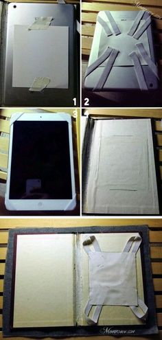 the steps to make an ipad case out of paper