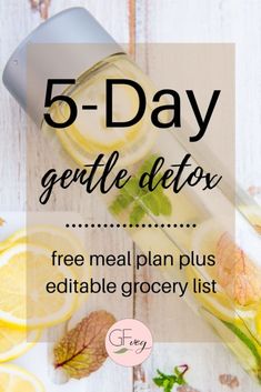 5 Day Detox, Best Smoothie, Baking Soda Beauty Uses, Best Fat Burning Foods, Nourishing Foods, Free Meal Plans