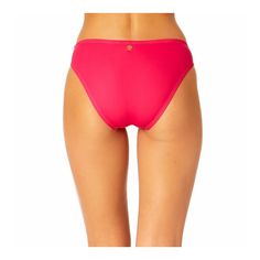 Enjoy the summer with our Basic Bottom and look sophisticated at the beach all season long. Made from copper-infused fabric, these swim bottoms have anti-bacterial and odor-control properties, ensuring lasting freshness during your active beach days. These swim bottoms will flatter your hips while providing moderate coverage and sun protection from its UPF 50+ rating. Pair these swim bottoms with our matching Banded V-Neck Longline Bra for a complete summer look! Pink Smoothing Bottoms For Summer, Spring Swimwear With Moderate Back Coverage, Spring Swimwear With Moderate Back Coverage And Stretch, Beachwear Tankini With Smoothing For Beach Season, Beachwear Swimwear With Smoothing Elastane, Beachwear Swimwear With Smoothing Detail For Poolside, Beachwear Swimwear With Contoured Waistband, Summer Beachwear With Contoured Waistband, Smoothing Elastane Beachwear Swimwear