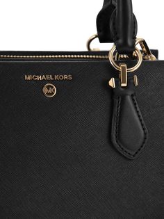 100% cow leather Michael Kors Textured Leather Evening Shoulder Bag, Michael Kors Textured Leather Evening Bag, Designer Michael Kors Business Bags, Elegant Calf Leather Bag With Zipper Closure, Michael Kors Leather Top Handle Satchel, Michael Kors Satchel For Office With Branded Hardware, Michael Kors Top Handle Shoulder Bag For Office, Michael Kors Luxury Textured Leather Shoulder Bag, Luxury Michael Kors Textured Leather Shoulder Bag