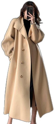 Beige Long Wool Coat With Belted Cuffs, Winter Beige Belted Pea Coat, Beige Belted Long Wool Coat, Beige Belted Pea Coat For Winter, Belted Beige Wool Coat, Belted Beige Pea Coat For Winter, Beige Long Coat With Belted Cuffs, Belted Wool Coat For Fall, Chic Belted Pea Coat For Winter