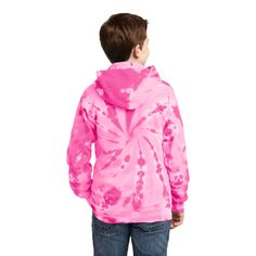 Find Youth Tie-Dye Pullover Hooded Sweatshirt at Michaels. com. This throwback look is colorful and comfortable. This throwback look is colorful and comfortable. This sweatshirt is created with a prepared-for-dye blank and hand dyed for a vibrant look. Details: Available in multiple colors and sizes 7.8 oz. 80/20 cotton/poly fleece Two-ply hood No drawcord at hood Front pouch pocket The tie-dye process infuses each garment with unique character Please allow for slight color variation | Port & Co Sporty Tie-dye Hooded Hoodie, Sporty Cotton Tie-dye Hoodie, Sporty Tie Dye Hooded Hoodie, Sporty Tie Dye Long Sleeve Hoodie, Kids Sweatshirt, Wholesale Clothing, Pocket Pouch, Kids Shirts, Hooded Sweatshirt