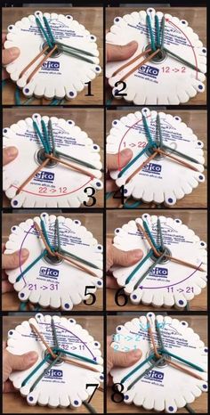 instructions to make a clock out of paper plates