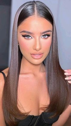 Straight Prom Hairstyles, 2024 Prom, Smink Inspiration, Wedding Makeup Looks, Elegant Hair, Prom Ideas