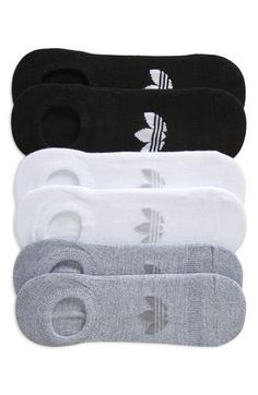 Soft and stretchy, these socks knit with recycled fibers feature targeted breathability zones for comfort and a profile that stays low and out of your way. Pack of six assorted pairs Recycled polyester/latex/spandex Machine wash, tumble dry Imported Casual Non-slip Gray Socks, Casual Gray Non-slip Socks, Casual Lightweight White Socks, Casual White Lightweight Socks, Adidas Casual Breathable Socks, Casual Adidas Breathable Socks, Casual Breathable Adidas Socks, Gray No-show Comfortable Socks, Comfortable Gray No-show Socks