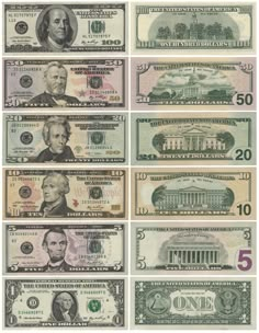 twenty dollar bills are arranged in rows on a white background with the words fifty dollars written below them