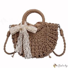 Bird in Bag - Hand straw bag new fashion straw bag simple single shoulder handbag cross bag Street Trends, Cross Bag, First Contact, Shoulder Handbag, Bird In Bag, Shoulder Handbags, Straw Bag, Burlap Bag, Bags Handbags