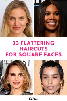 Best Haircuts For Square Faces, Square Face Short Hair, Haircuts For Square Faces, Square Jawline, Contouring Techniques, Rectangle Face, Haircut For Face Shape, Flattering Haircuts, Haircut For Square Face