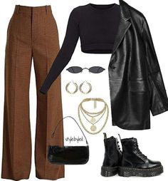 Brown Pants, Swaggy Outfits, Mode Inspo, Mode Vintage, Mode Inspiration, Teen Fashion Outfits