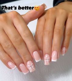 Square Gel Nails, Pink Tip Nails, Teen Nails, Builder Gel Nails, Amazing Nails, Subtle Nails, Simple Gel Nails, Summery Nails