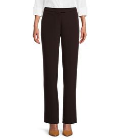 Investments Petite Size the 5TH AVE fit Straight Leg Pants | Dillard's Solid Straight Stretch Bottoms, Solid Color Straight Stretch Bottoms, Classic Mid-rise Pull-on Pants, Classic Mid-rise Pants With 4-way Stretch, Elegant Comfort Stretch Full Length Pants, Elegant Full-length Comfort Stretch Pants, Mid-rise Pull-on Pants With 4-way Stretch, Mid-rise 4-way Stretch Pull-on Pants, Elegant Straight Leg Bottoms With Comfort Stretch