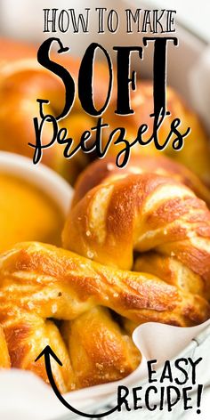 an easy recipe for soft pretzels