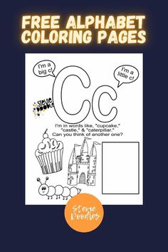 a coloring book with the letter c in it