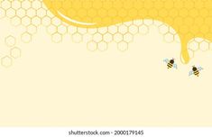 two bees flying in front of honeycombs