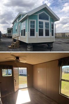 before and after pictures of a mobile home