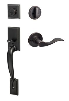 You can now update your home with the Madison Handleset. It features contemporary design, reliable function, and easy installation. Sure-Loc Hardware Sure-Loc Door Hardware Madison Vintage Bronze Single-Cylinder Deadbolt Keyed Entry Door Handleset with Balboa Lever Entry Door Handle, Entry Door Handles, Update Your Home, The Madison, Entry Door, Balboa, Solid Metal, Entry Doors, Metal Construction