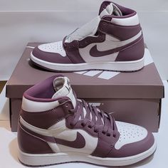 Brand New Air Jordan Retro 1 High Og Color: Mauve / White Style: [Dz5485-105] Year: 2023 Size: Men's 9 / Women's 10.5 Nike Air Jordan 1 Lavender, Air Jordans Lilac, Jordan 1 Mid Personalizzate, Nike Air Jordan Verte Pastel, Lavender Jordan Retro 1, Cheap Jordan Shoes Stadium Goods, Air Jordans Lavender, Jordan 1 Mid Azzurre, Cheap Jordan Shoes Wethenew