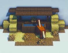 Minecraft Horse Trough, Minecraft Farm Lighting, Horse Pasture Minecraft, Minecraft Houses With Tutorial, Minecraft Water Trough, Horse Enclosure Minecraft, Horse Minecraft Build, Minecraft Horse Ranch Ideas, Minecraft Horse Builds