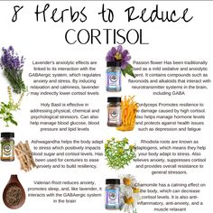 Herbs For Cortisol, Herbs For High Cortisol, Reduce Cortisol, Healthy Hormones, Herbal Apothecary