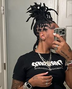 Criss Cross Loc Styles, Locs High Ponytail, Retwist Locs Style Short Women, Retwist Locs Style Black Women, Female Loc Styles, Latest Dreadlocks Styles, Female Dreadlocks Styles, Loc Appreciation, Dreadlocks Hair Care