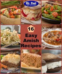 16 easy amish recipes that are great for the family to enjoy and eat together