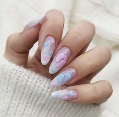 Baby Boy Nails, Baby Nail Art, Gender Reveal Nails, Baby Shower Nails, Idee Babyshower, Nagellack Trends, Spring Acrylic Nails, Long Acrylic Nail Designs