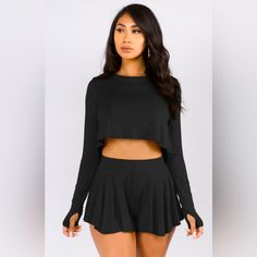 Super Cute Set For The Summer/Spring. 95% Rayon 5% Spandex Stretch Elastane Shorts For Night Out, Fitted Black Shorts For Loungewear, Black Tight-fitting Short Crop Top, Black Fitted Short Crop Top, Stretch Short Skort For Loungewear, Black Spring Shorts, American Indian Girl, Lion Costume, Sheer Mesh Dress