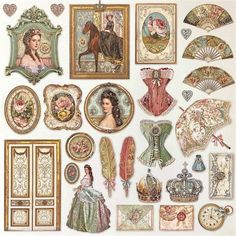 an assortment of framed and decorative items