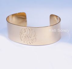 KetiSorelyDesigns Elegant Monogram Bracelet For Personalized Gift, Personalized Gold Cuff Jewelry, Elegant Engraved Cuff Bracelet As Personalized Gift, Elegant Engraved Cuff Bracelet For Personalized Gift, Elegant Personalized Adjustable Cuff Bracelet, Elegant Monogram Jewelry For Bridesmaid Gift, Personalized Engraved Gold Cuff Bracelet, Engraved Gold Cuff Bracelet For Personalized Gift, Classic Personalized Cuff Jewelry