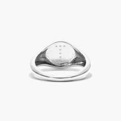 Get personal with an initial signet ring. Whether you want to rock your own initial or that of a loved one, or better yet give a customized gift, these rings fit the bill. You'll want it in every letter of the alphabet! I Initial, T Initial, L Initial, The Bill, Ring Fit, The Alphabet, Signet Ring, White Gold Diamonds, Diamond Rings