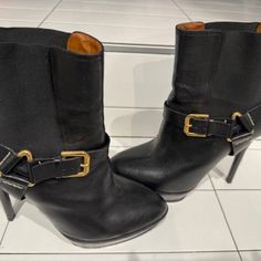 Black Chic Riding Booties From Ralph Lauren Collection. Only Worn A Few Times And In Very Good Condition Ralph Lauren Shoes, Ralph Lauren Collection, Bootie Boots, Ankle Boots, Ralph Lauren, Women Shoes, Boots, Women Shopping, Black