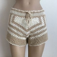 Crochet Short Crochet Beach Shorts Women's Clothing | Etsy Crochet Beach Shorts, Short Crochet, Shorts Swimsuit, Crochet Short, Crochet Shorts, Black Crochet, Beach Shorts, Daughter Love, Serbia