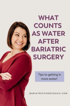 Are you curious about what counts as water after weight loss surgery? Navigating hydration can be confusing, but we're here to help! With each bariatric program having its own slight variations, we've got the scoop on what types of fluids are typically recommended. Dive into our Bariatric Food Coach water blog to discover a list of suitable hydrating fluids, tips for knowing when you're properly hydrated, and snag a FREE water goal tracker! Sleeve Surgery Diet, Sleeve Surgery, Lose Lower Belly Fat