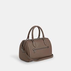 Refined pebble leather Inside zip and multifunction pockets Zip closure fabric lining Handles with 4 1/4 drop Outside zip pocket Detachable strap with 23 drop for shoulder or crossbody wear 10 (L) x 6 1/2 (H) x 5 1/2 (W) Style No. CV962 Textured Leather Crossbody Satchel For Fall, Workwear Crossbody Satchel With Zipper Closure, Classic Fall Satchel With Zipper Closure, Coach Pebbled Leather Satchel Bag, Classic Satchel With Zipper Closure For On-the-go, Fall Satchel With Zipper Closure For On-the-go, Zipper Closure Satchel For On-the-go In Fall, Fall On-the-go Satchel With Zipper Closure, Modern Coach Satchel With Silver-tone Hardware