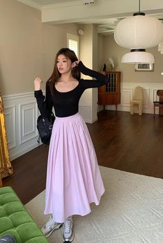 The perfect pink midi skirt for spring! With a pleated flare silhouette, side pockets and concealed back zipper, this skirt mixes and matches easily, and looks cute all day. Lined. S: 25" waist, 29.5" lengthM: 26.5" waist, 29.5" lengthL: 28" waist, 30" lengthXL: 29.5" waist, 30" length Feminine Pleated Maxi Skirt, Feminine Full Skirt With Pleated Hem, Day Out Pleated Full Maxi Skirt, Pleated Full Maxi Skirt For Day Out, Pink Flowy Pleated Skirt, Feminine Pleated Full Skirt, Feminine Flared Pleated Lined Skirt, Flowy Pink Pleated Skirt, Feminine Long Pleated Skirt For Spring