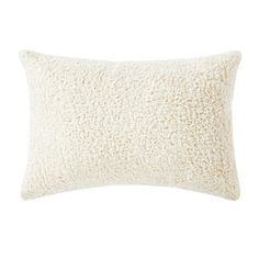 a white pillow on a white background