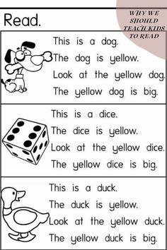 the words in this worksheet are for children to learn how to read them