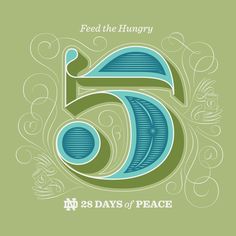 the logo for feed the hungry 5 days of peace